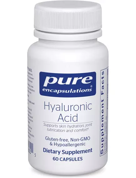 PURE ENCAPSULATIONS HYALURONIC ACID / ГІАЛУРОНОВА КИСЛОТА 60 КАПСУЛ від магазину біодобавок nutrido.shop