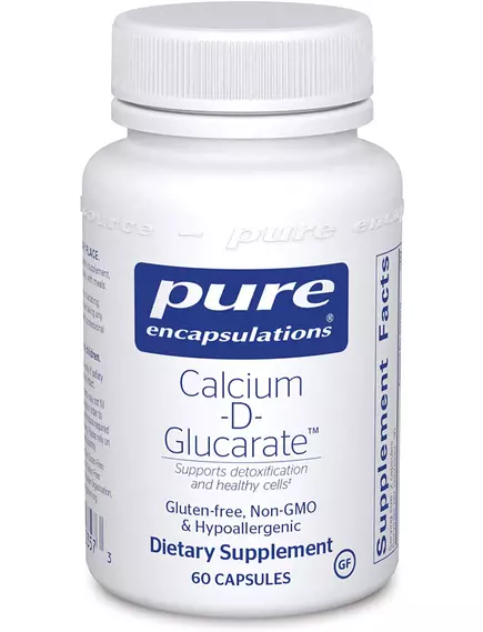 PURE CALCIUM-D-GLUCARATE / Д-ГЛЮКАРАТ КАЛЬЦІЮ 60 КАПСУЛ від магазину біодобавок nutrido.shop