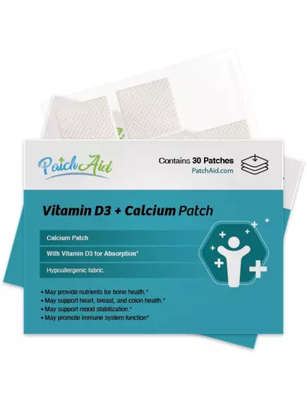 PATCH AID VITAMIN D3 PLUS CALCIUM / ПАТЧІ ВІТАМІН Д3 ПЛЮС КАЛЬЦІЙ 30 ШТ від магазину біодобавок nutrido.shop