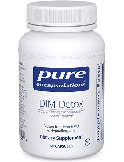 PURE ENCAPSULATIONS DIM DETOX / ДІМ ДЕТОКС ЗДОРОВИЙ МЕТАБОЛІЗМ ГОРМОНІВ 60 КАПСУЛ від магазину біодобавок nutrido.shop