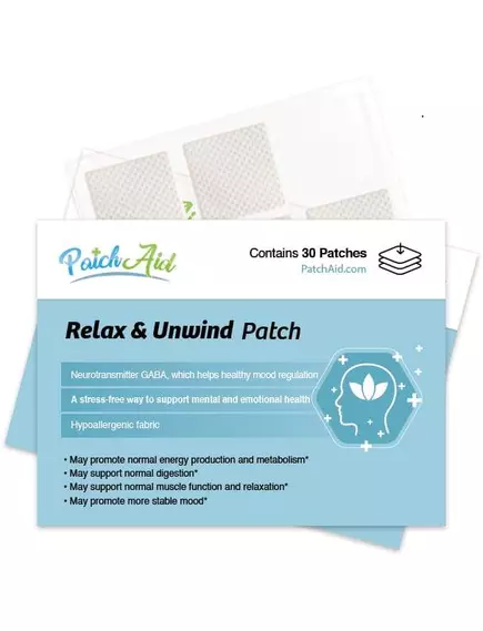 PATCH AID RELAX & UNWIND / ПАТЧІ ДЛЯ РОЗСЛАБЛЕННЯ ТА СПОКОЮ 30 ШТ. від магазину біодобавок nutrido.shop