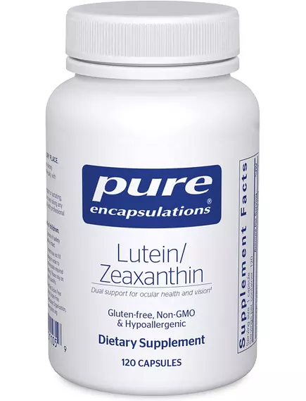 PURE ENCAPSULATIONS LUTEIN ZEAXANTHIN / ЛЮТЕЇН ЗЕАКСАНТИН ПІДТРИМКА ЗОРОВОЇ ФУНКЦІЇ 120 КАПСУЛ від магазину біодобавок nutrido.shop