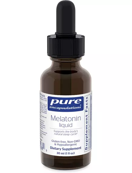 PURE ENCAPSULATIONS MELATONIN LIQUID / МЕЛАТОНІН РІДКИЙ 30 МЛ від магазину біодобавок nutrido.shop