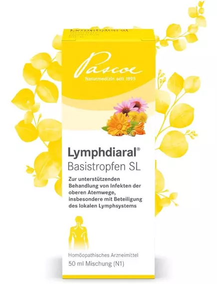 PASCOE LYMPHDIARAL BASISTROPFEN SL / ПОКРАЩЕННЯ ЛІМФОДРЕНАЖУ ТА ЗМЕНШЕННЯ ЗАСТОЮ ЛІМФИ 50 МЛ від магазину біодобавок nutrido.shop