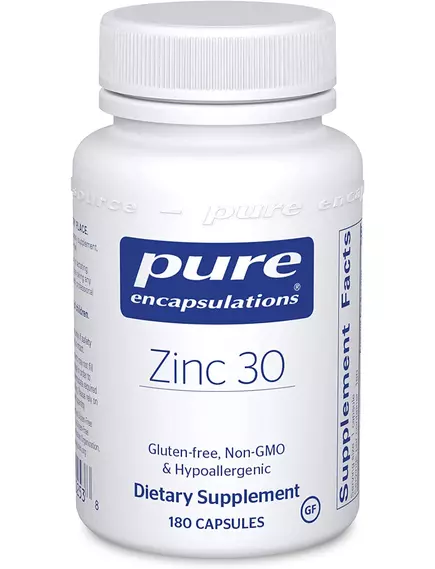 PURE ZINC / ЦИНК 30МГ 180 КАПСУЛ від магазину біодобавок nutrido.shop