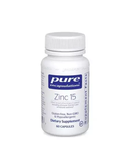 PURE ENCAPSULATIONS ZINC / ЦИНК ПІКОЛІНАТ 15 МГ 60 КАПСУЛ від магазину біодобавок nutrido.shop