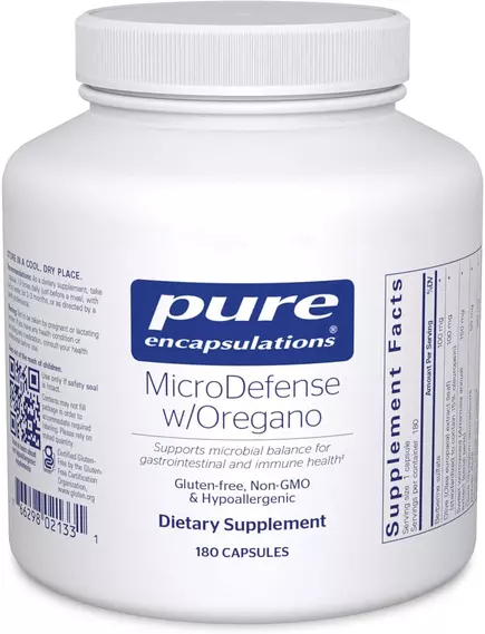 PURE ENCAPSULATIONS MICRODEFENSE WITH OREGANO / МІКРОДЕФЕНС ІЗ ОРЕГАНО 180 КАПСУЛ від магазину біодобавок nutrido.shop