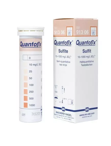 MACHEREY-NAGEL 91306 QUANTOFIX SULFITE СУЛЬФІТИ 1 СМУЖКА від магазину біодобавок nutrido.shop