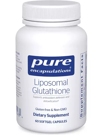 PURE LIPOSOMAL GLUTATHION / ЛІПОСОМАЛЬНИЙ ГЛУТАТІОН 60 М'ЯКИХ КАПСУЛ від магазину біодобавок nutrido.shop