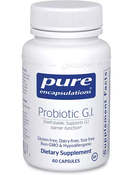 PURE ENCAPSULATIONS PROBIOTIC G.I. / ПРОБІОТИЧНА СУМІШ 10 МЛРД КУО 60 КАПСУЛ від магазину біодобавок nutrido.shop