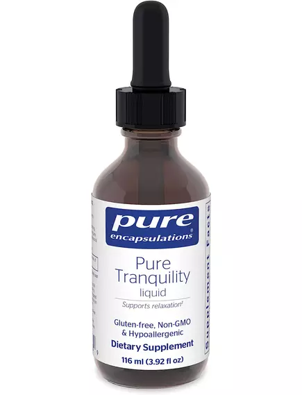 PURE ENCAPSULATIONS PURE TRANQUILITY / СУМІШ ДЛЯ СПОКОЮ ТА РОЗСЛАБЛЕННЯ ГАМК, ГЛІЦИН І L-ТЕАНІН 116 МЛ від магазину біодобавок nutrido.shop