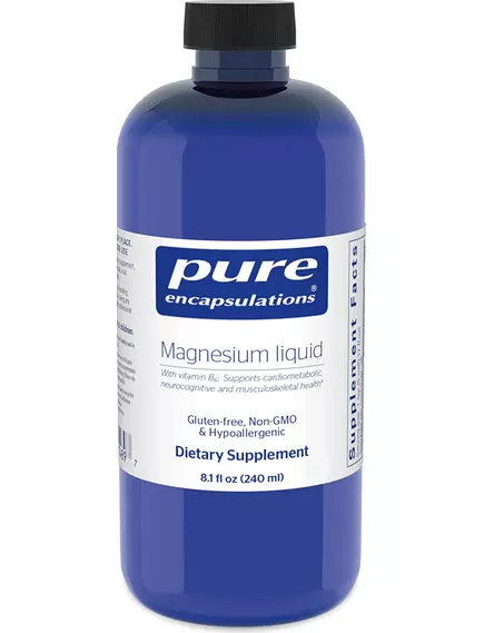 PURE ENCAPSULATIONS MAGNESIUM LIQUID / МАГНІЙ ЦИТРАТ РІДКИЙ 240 МЛ від магазину біодобавок nutrido.shop