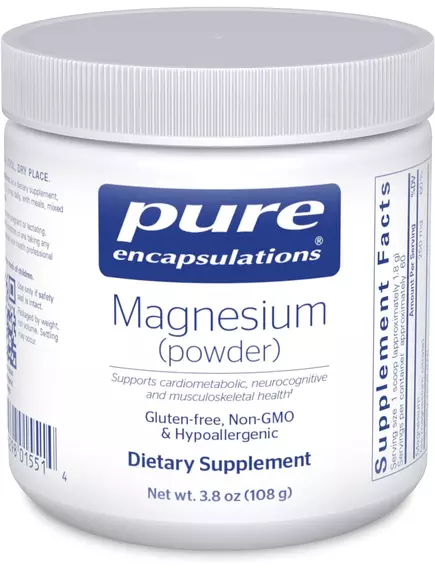 PURE ENCAPSULATIONS MAGNESIUM (POWDER) / МАГНІЙ ЦИТРАТ ПОРОШОК 108 Г від магазину біодобавок nutrido.shop