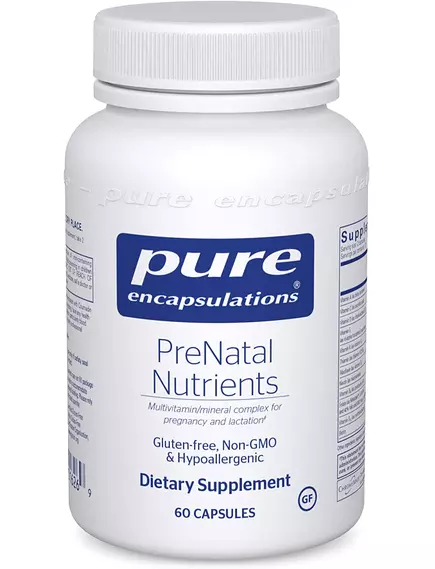 PURE PRENATAL NUTRIENTS / ПОЖИВНІ РЕЧОВИНИ ДЛЯ ВАГІТНИХ 60 КАПС від магазину біодобавок nutrido.shop