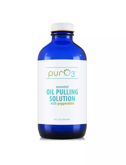 PURO3 OZONATED OIL PULLING / МАСЛО ДЛЯ ПОЛОСКАННЯ ПОРОЖНИНИ РОТА 236 МЛ від магазину біодобавок nutrido.shop