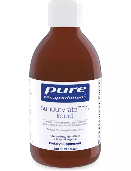 PURE ENCAPSULATIONS SUNBUTYRATE TG / БУТИРАТ-ТРИГЛІЦЕРИД ДЛЯ ЗДОРОВ'Я КИШКІВНИКА 280 МЛ від магазину біодобавок nutrido.shop