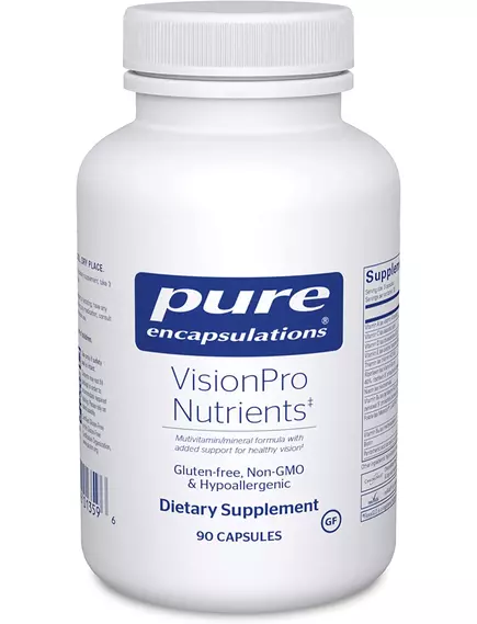 PURE ENCAPSULATIONS VISIONPRO NUTRIENTS / ПІДТРИМКА ЗОРУ 90 КАПСУЛ від магазину біодобавок nutrido.shop