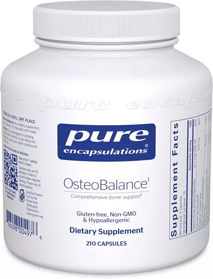 PURE ENCAPSULATIONS OSTEOBALANCE / ОСТЕОБАЛАНС ФОРМУЛА ПІДТРИМКИ КІСТОК 210 КАПС від магазину біодобавок nutrido.shop