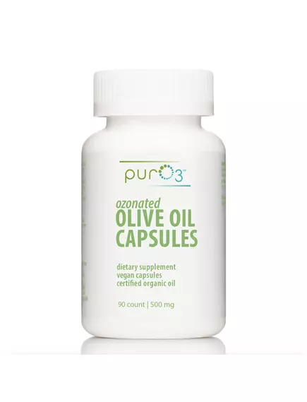 PURO3 OZONATED OLIVE OIL CAPSULES / ОЗОНОВАНА ОЛИВКОВА ОЛІЯ 500 МГ 90 КАПСУЛ від магазину біодобавок nutrido.shop