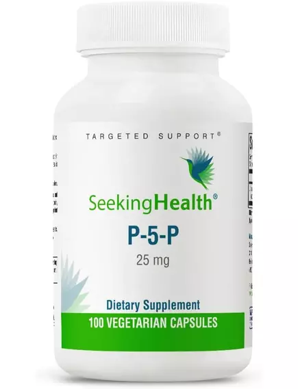 SEEKING HEALTH P-5-P PYRIDOXAL 5-PHOSPHATE / ВІТАМІН Б6 ПІРИДОКСАЛЬ-5-ФОСФАТ 100 КАПСУЛ від магазину біодобавок nutrido.shop