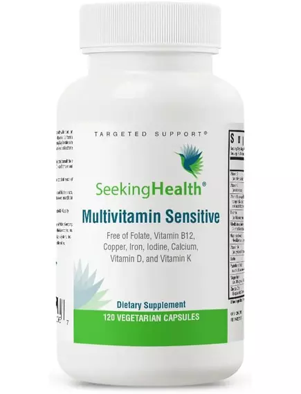 SEEKING HEALTH MULTIVITAMIN SENSITIVE / МУЛЬТИВІТАМІНИ ДЛЯ ЧУТЛИВИХ ЛЮДЕЙ 120 КАПСУЛ від магазину біодобавок nutrido.shop