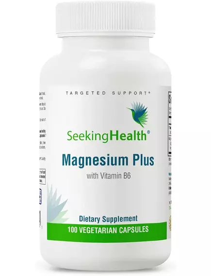 SEEKING HEALTH MAGNESIUM PLUS / МАГНІЙ + ВІТАМІН Б6 100 КАПСУЛ від магазину біодобавок nutrido.shop