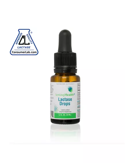 SEEKING HEALTH LACTASE DROPS / ЛАКТАЗА ФЕРМЕНТ ДЛЯ РОЗЩЕПЛЕННЯ ЛАКТОЗИ 15 МЛ від магазину біодобавок nutrido.shop