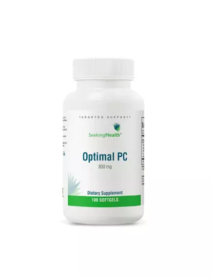 SEEKING HEALTH OPTIMAL PC / ФОСФАТИДИЛХОЛІН З ЛЕЦИТИНУ СОНЯШНИКУ 800 МГ 100 КАПСУЛ від магазину біодобавок nutrido.shop