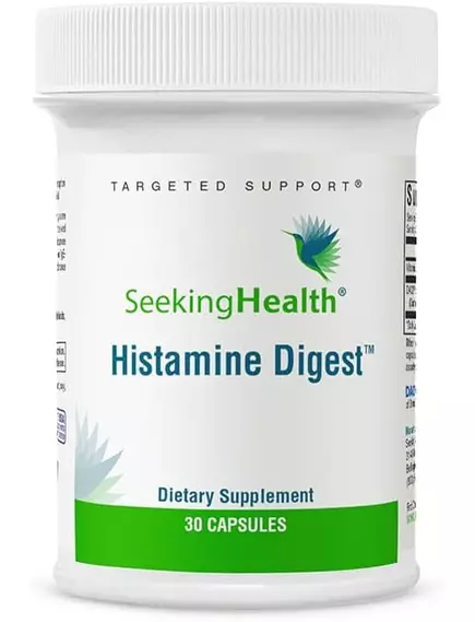 SEEKING HEALTH HISTAMINE DIGEST (FORMERLY HISTAMINE BLOCK) / БЛОКУВАННЯ ГІСТАМІНУ ДАО 10.000 30 КАПСУЛ від магазину біодобавок nutrido.shop