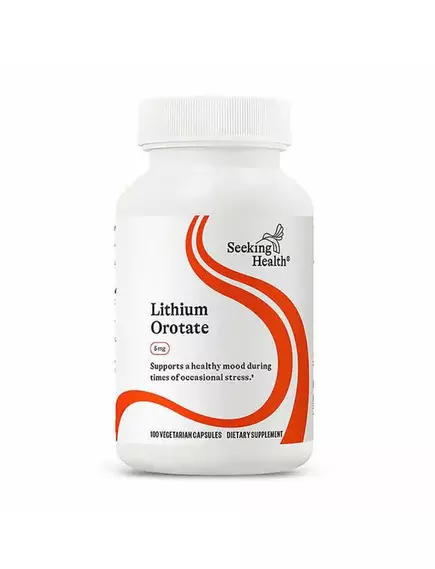 Seeking Health Lithium Orotate / Літій оротат 5 мг 100 капсул від магазину біодобавок nutrido.shop