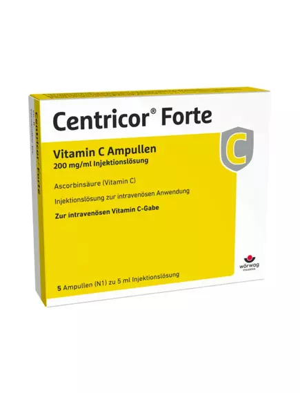 VITAMIN C CENTRICOR / ВІТАМІН С 1000 МГ 5 АМПУЛ НІМЕЧЧИНА від магазину біодобавок nutrido.shop