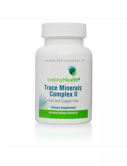 SEEKING HEALTH TRACE MINERALS COMPLEX II / МІКРОЕЛЕМЕНТИ ТРЕЙС МІНЕРАЛ БЕЗ ЗАЛІЗА ТА МІДІ 30 КАПСУЛ від магазину біодобавок nutrido.shop