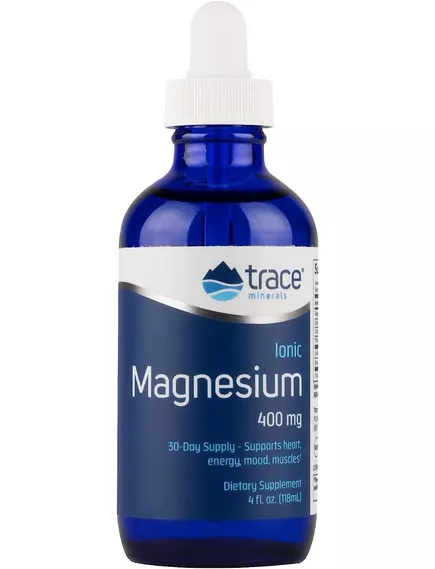 Магній іонний рідкий 400 мг 118 мл / Ionic Magnesium, Trace Minerals від магазину біодобавок nutrido.shop