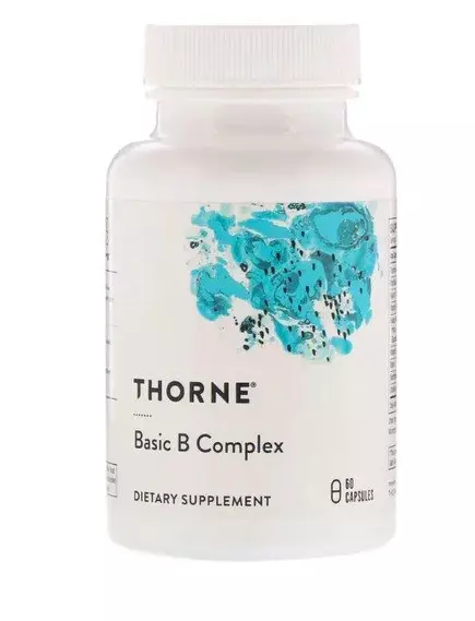 THORNE RESEARCH BASIC B COMPLEX / БАЗОВИЙ КОМПЛЕКС ВІТ. ГРУПИ B 60 КАПC від магазину біодобавок nutrido.shop