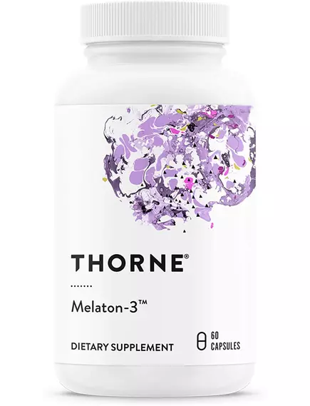 THORNE RESEARCH MELATON-3 / МЕЛАТОНІН 3 МГ 60 КАПС від магазину біодобавок nutrido.shop