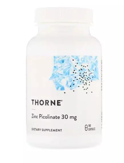 THORNE RESEARCH ZINC PICOLINATE / ЦИНК ПИКОЛИНАТ 30 МГ 180 КАПC від магазину біодобавок nutrido.shop