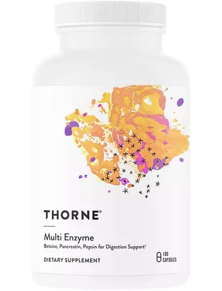 THORNE RESEARCH MULTI ENZYME (FORMERLY B.P.P.) / БЕТАЇН ПЕПСИН ПАНКРЕАТИН 180 КАПСУЛ від магазину біодобавок nutrido.shop