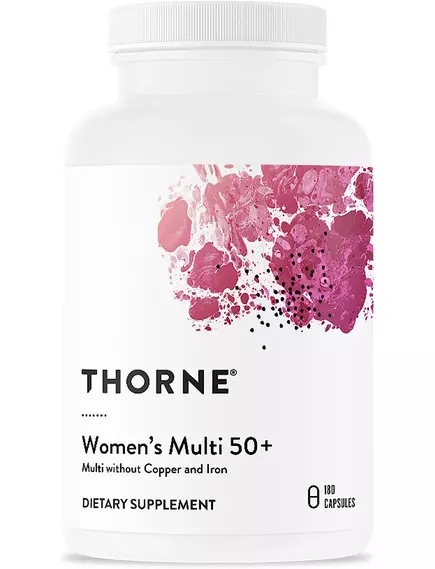 THORNE RESEARCH WOMEN'S MULTI 50+ / МУЛЬТИВІТАМІНИ ДЛЯ ЖІНОК 50+ 180 КАПСУЛ від магазину біодобавок nutrido.shop