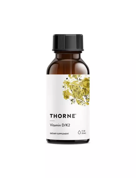 THORNE RESEARCH VITAMIN D K2 LIQUID / ВІТАМІН Д К2 30 МЛ від магазину біодобавок nutrido.shop