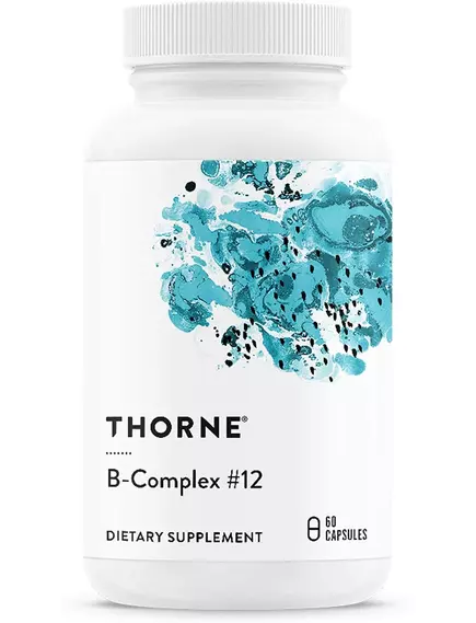 THORNE RESEARCH B-COMPLEX #12 / Б-КОМПЛЕКС №12 60 КАПСУЛ від магазину біодобавок nutrido.shop