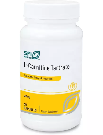 Klaire L-Carnitine Tartrate / L-карнітин тартрат підтримка вироблення енергії  60 капсул від магазину біодобавок nutrido.shop