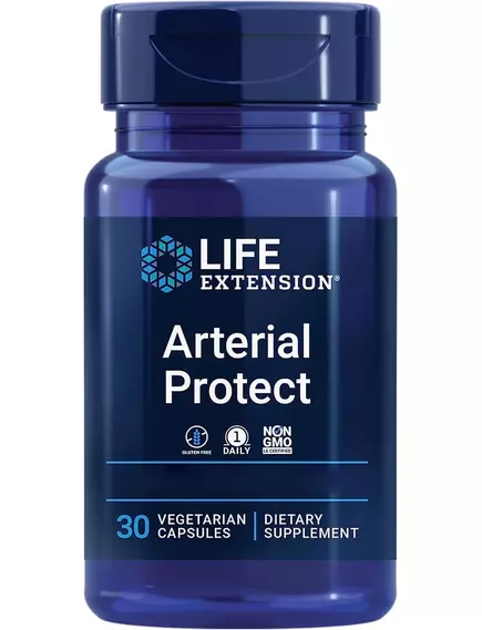 Life Extension Arterial Protect / Захист артерій підтримка здорового кровообігу 30 капсул в магазине биодобавок nutrido.shop