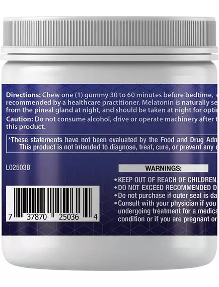 LIFE EXTENSION GUMMY SCIENCE MELATONIN / МЕЛАТОНІН 3 МГ 60 ЖУВАЛЬНИХ ЦУКЕРОК, фото 3 від магазину біодобавок nutrido.shop