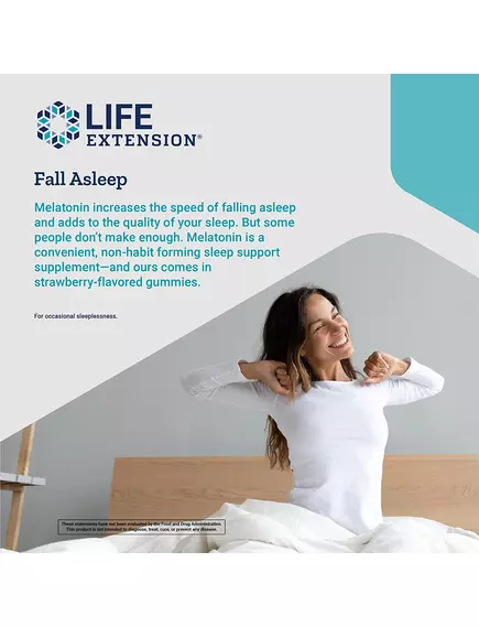 LIFE EXTENSION GUMMY SCIENCE MELATONIN / МЕЛАТОНІН 3 МГ 60 ЖУВАЛЬНИХ ЦУКЕРОК, фото 7 від магазину біодобавок nutrido.shop