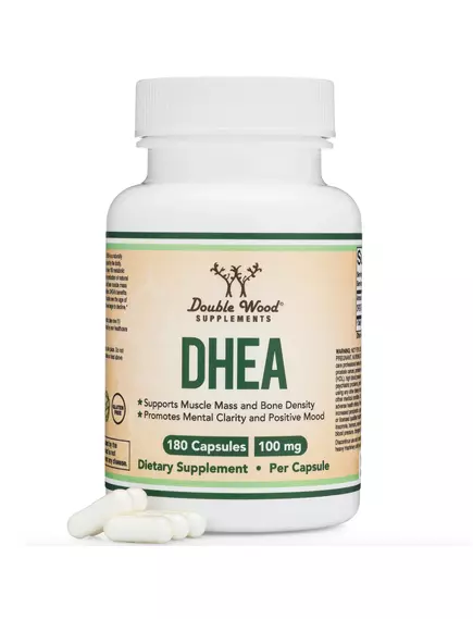 DOUBLE WOOD DHEA / ДГЕА 100 МГ 180 КАПСУЛ від магазину біодобавок nutrido.shop