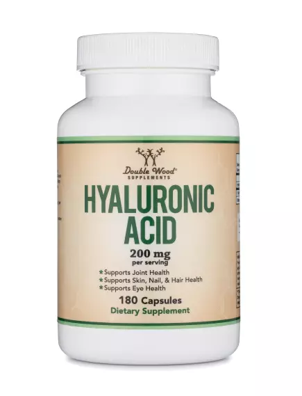 DOUBLE WOOD HYALURONIC ACID / ГІАЛУРОНОВА КИСЛОТА ДЛЯ ВОЛОССЯ, ШКІРИ ТА НІГТІВ 180 КАПС від магазину біодобавок nutrido.shop