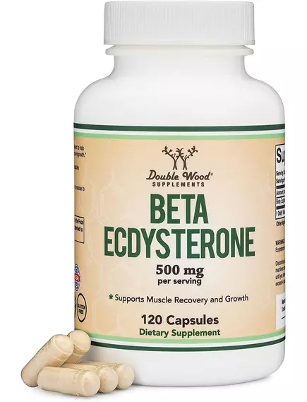 DOUBLE WOOD BETA ECDYSTERONE / БЕТА ЕКДИСТЕРОН 250 МГ 120 КАПСУЛ від магазину біодобавок nutrido.shop