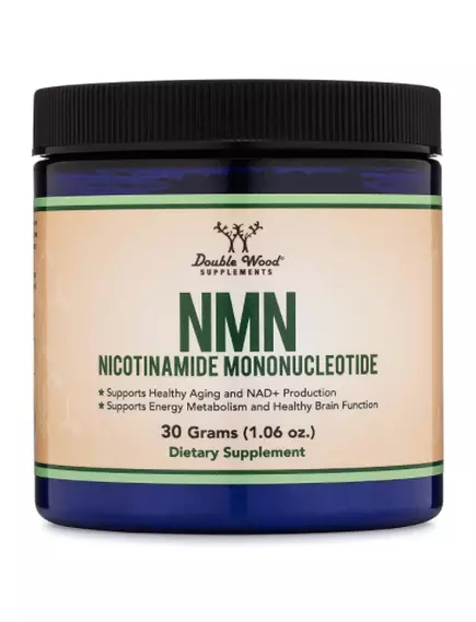 DOUBLE WOOD NMN NICOTINAMIDE MONONUCLEOTIDE / НІКОТИНАМІД МОНОНУКЛЕОТИД 30 Г від магазину біодобавок nutrido.shop