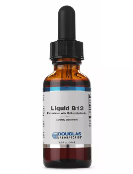 DOUGLAS LABORATORIES LIQUID B12 / ВІТАМІН Б12 МЕТИЛКОБАЛАМІН РІДКИЙ (СМАК ВИШНІ) 30 МЛ від магазину біодобавок nutrido.shop