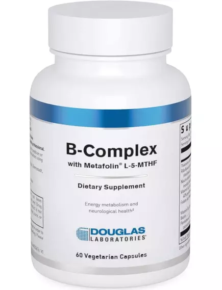 DOUGLAS LABORATORIES B-COMPLEX W/ METAFOLIN / B-КОМПЛЕКС ІЗ МЕТАФОЛІНОМ 60 КАПСУЛ від магазину біодобавок nutrido.shop